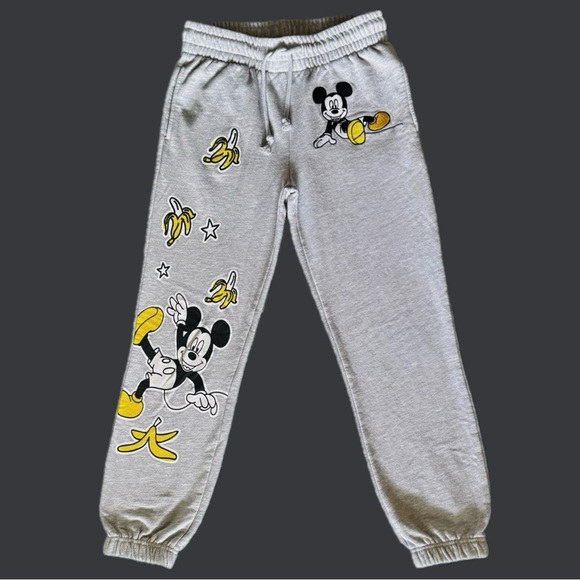 Disney Pants - Disney Mickey Mouse Gray Joggers